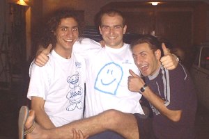 foto di gruppo: Jan Raffu e Carlo