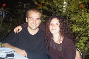 Silvia e Raffaele al compleanno del Giangi il 17 giugno 2000